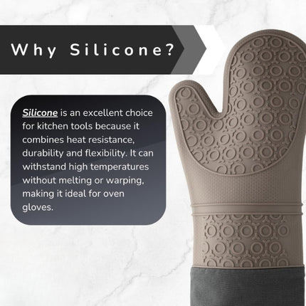 Taylor's Eye Witness Steamproof Silicone Oven Glove, Grey at Napev GH