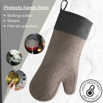 Taylor's Eye Witness Steamproof Silicone Oven Glove, Grey at Napev GH