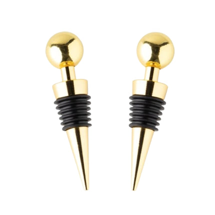 Taylor's Eye Witness Taproom Two Piece Gold Ball Bottle Stopper Set at Napev GH