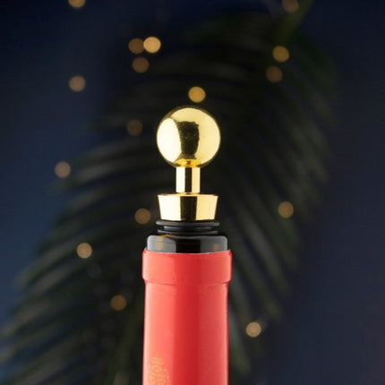 Taylor's Eye Witness Taproom Two Piece Gold Ball Bottle Stopper Set at Napev GH