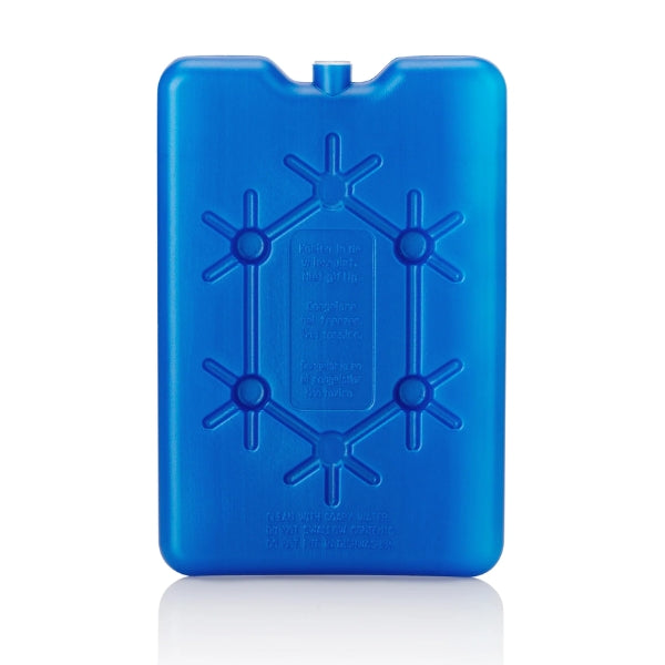 Thermos Freeze Board 200g rectangular blue reusable ice pack shown from the front with a moulded geometric design.