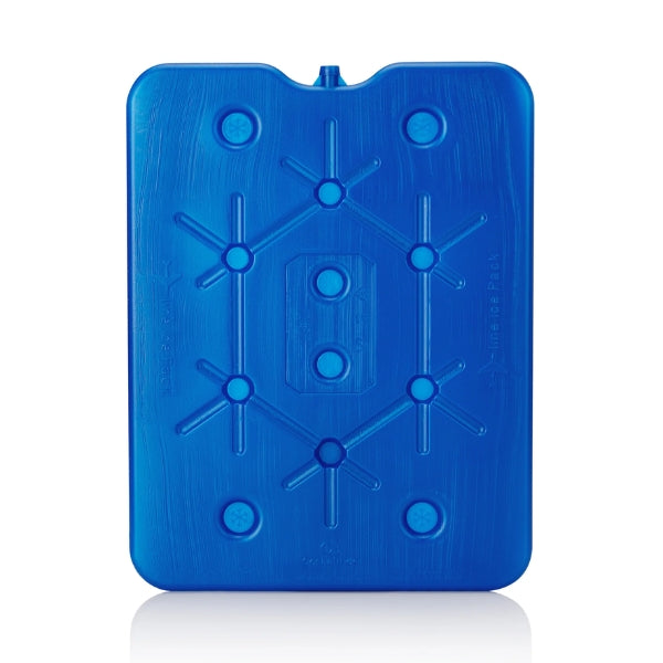 Thermos Freeze Board 800g rectangular blue reusable ice pack shown from the front with a moulded geometric design.