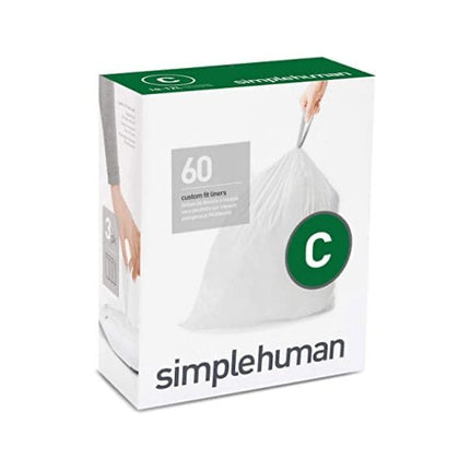 Simplehuman custom fit liners- Code C | Pack of 60 | Napev