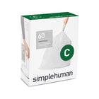 Simplehuman custom fit liners- Code C | Pack of 60 | Napev