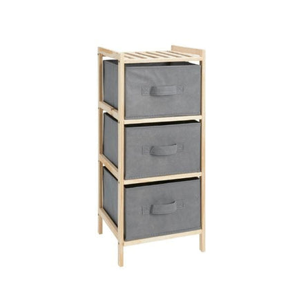 SIL Interiors Storage Cabinet With Non-Woven Storage Boxes | Napev
