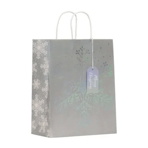 Gift Bag Snowflakes Medim | Pack of 6 at Napev GH