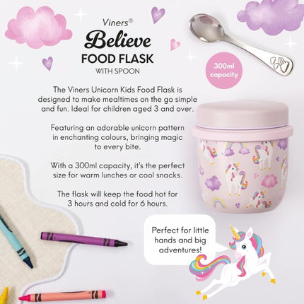 Viners Believe Food Flask With Spoon 300ml at Napev GH