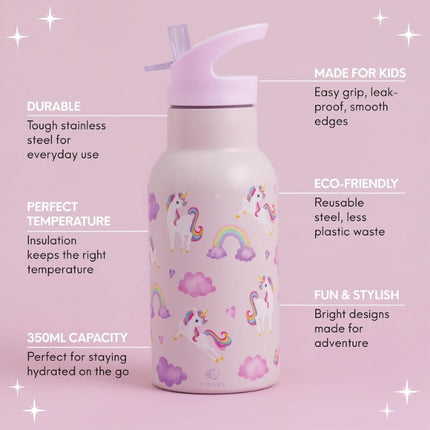 Viners Believe Water Bottle Flip Straw 350ml at Napev GH