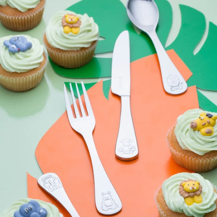Viners Jungle 4 Piece Childs Cutlery Set at Napev GH