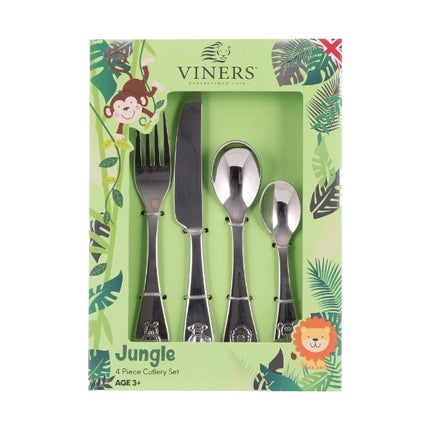 Viners Jungle 4 Piece Childs Cutlery Set at Napev GH