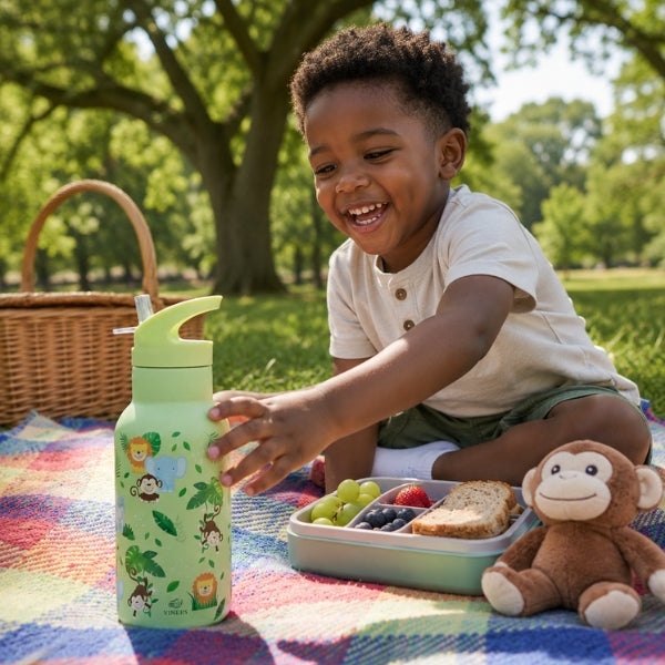 Viners Jungle Water Bottle Flip Straw 350ml at Napev GH