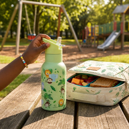 Viners Jungle Water Bottle Flip Straw 350ml at Napev GH