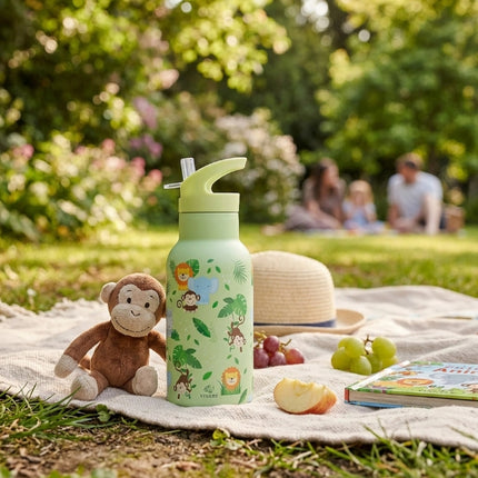 Viners Jungle Water Bottle Flip Straw 350ml at Napev GH