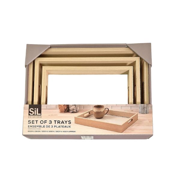 Weave Base Trays Set Of 3 at Napev GH