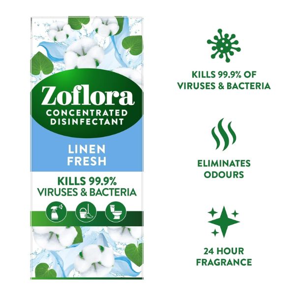 Zoflora Linen Fresh Concentrated Multipurpose Disinfectant Liquid 120ml at Napev GH