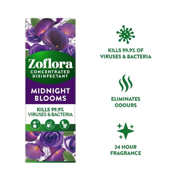 Zoflora Midnight Blooms Disinfectant 120ml at Napev GH