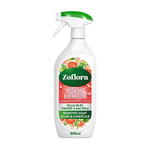 Zoflora Power Bathroom Cleaner Caribbean Grapefruit & Lime 800ml at Napev GH