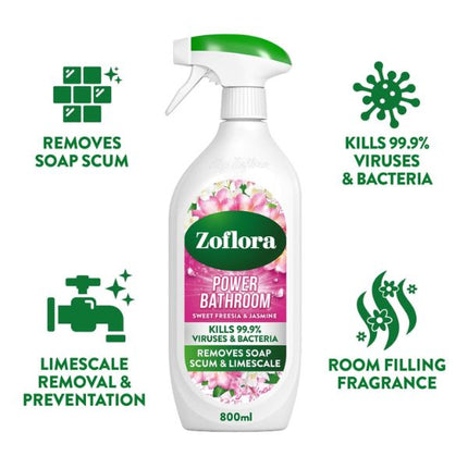 Zoflora Power Bathroom Cleaner Caribbean Grapefruit & Lime 800ml at Napev GH