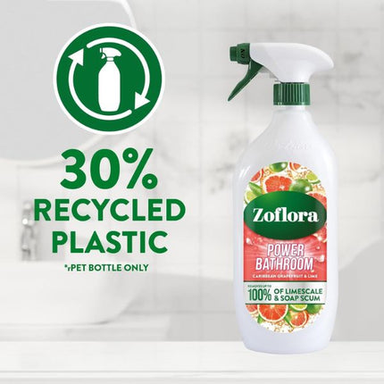 Zoflora Power Bathroom Cleaner Caribbean Grapefruit & Lime 800ml at Napev GH
