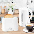 Quest Modern White Kettle & Toaster Set / 1.7L | Napev GH