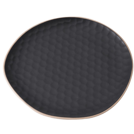 Siaki Collection Stoneware Dinner Plate 27cm - Black | Napev
