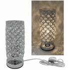 Desire Aroma Electric Tube Touch Lamp - Silver & Clear Crystal | Napev