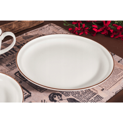 Siaki Collection Porcelain Plate 26cm - White | Napev