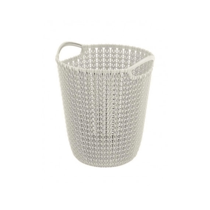 Curver Knit Paper Basket 7L white | Napev