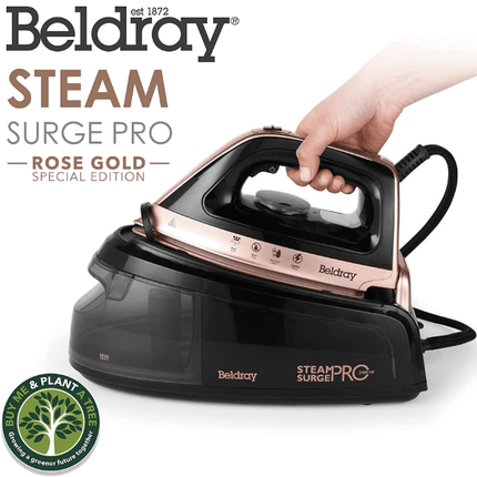 Beldray 2400W Steam Surge Iron BEL01137- Rose Gold | Napev
