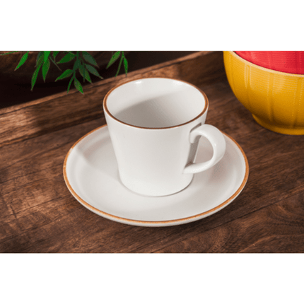 Siaki Collection Cup & Saucer 200ml | Pack of 6 | nAPEV
