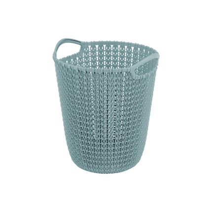 Curver Knit Paper Basket 7L blue | Napev