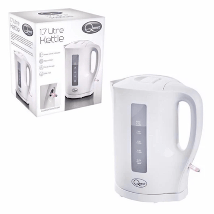 Quest Modern White Kettle & Toaster Set / 1.7L | Napev GH