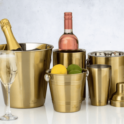 Viners Barware Double Wall Ice Bucket 1.5L - Gold | Napev