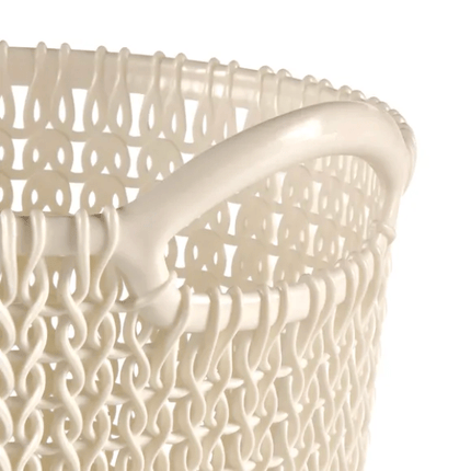 Curver Knit Paper Basket 7L white | Napev