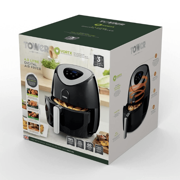 TOWER VORTEX AIR FRYER ~4.3 ~ UNBOXING &REVIEWS