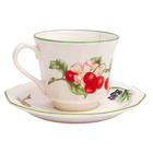 Victorian Orchid Teacup & Saucer | Napev